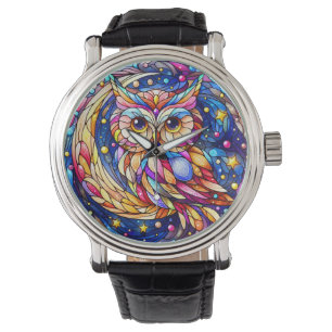 Tranquillity in Glass A Floral Stained Glass Windo Watch