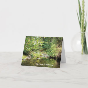 Tranquillity in the woods..... card