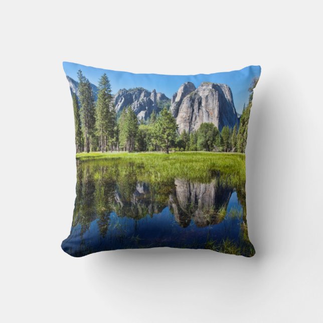 Tranquillity In Yosemite Cushion (Front)