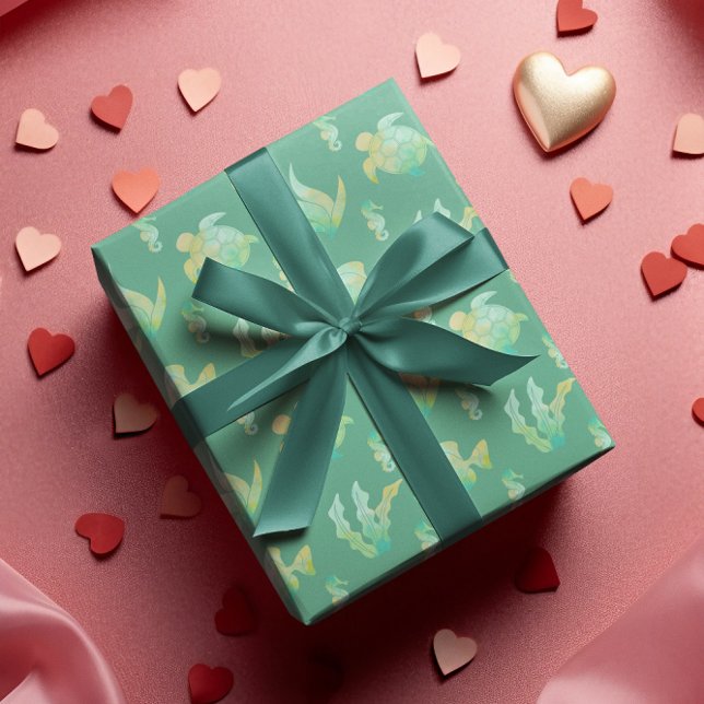 Tranquillity of the Ocean Wrapping Paper Sheet (Creator Uploaded)