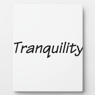 tranquillity plaque