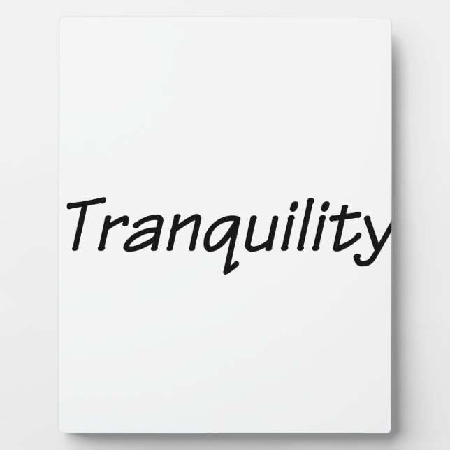 tranquillity plaque (Front)