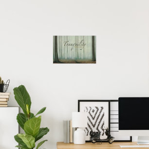 "Tranquillity surrounds me" Motivation Affirmation Poster