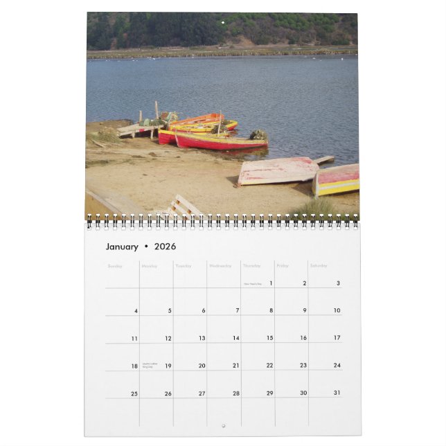 Tranquilo (Relax) calendar (Jan 2026)