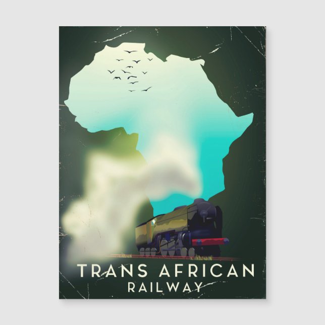 Trans African Railway Travel poster (Front)