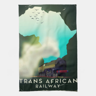 Trans African Railway Travel poster Tea Towel
