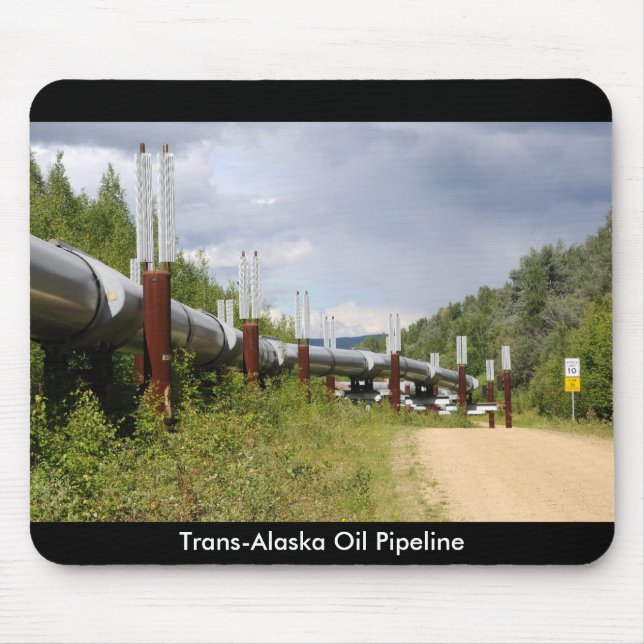 Trans-Alaska Oil Pipeline Mouse Mat (Front)