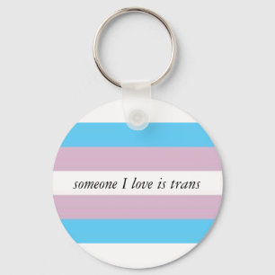 Trans ally keychain