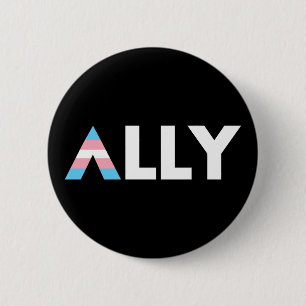 Trans Ally LGBTQ Transgender LGBT 6 Cm Round Badge