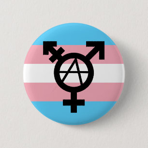 Trans Anarchy Flag Button