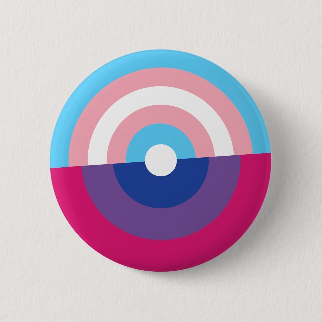 Trans and Bi Pride Button (Front)