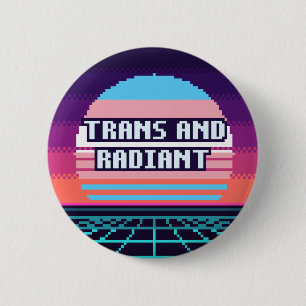 Trans And Radiant Pride Pixel Button