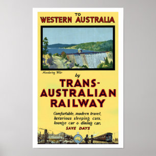 Trans-Australian Railway Poster