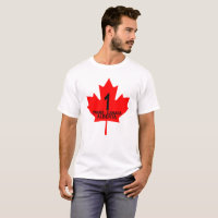 TRANS CANADA Alberta canada Canadian Flag funny T