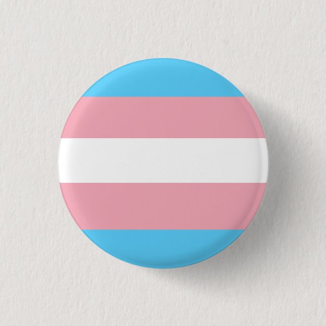 Trans Flag 3 Cm Round Badge (Front)