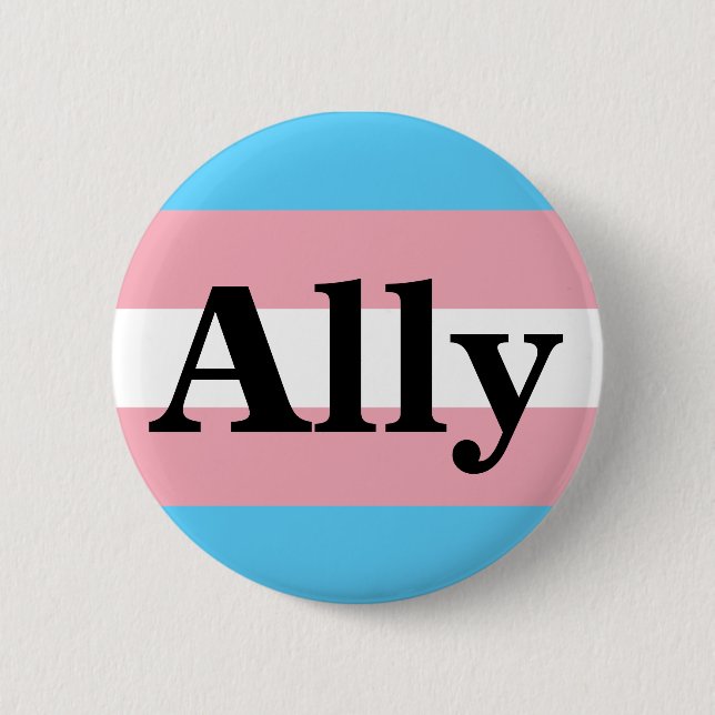 Trans Flag Ally Serif Font Button (Front)