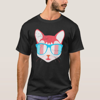 Trans Flag Cat Animal Transgender Pride Lgbt Trans T-Shirt