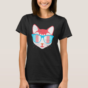 Trans Flag Cat Animal Transgender Pride Lgbt Trans T-Shirt