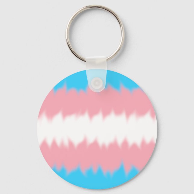 Trans Flag Keychain (Front)