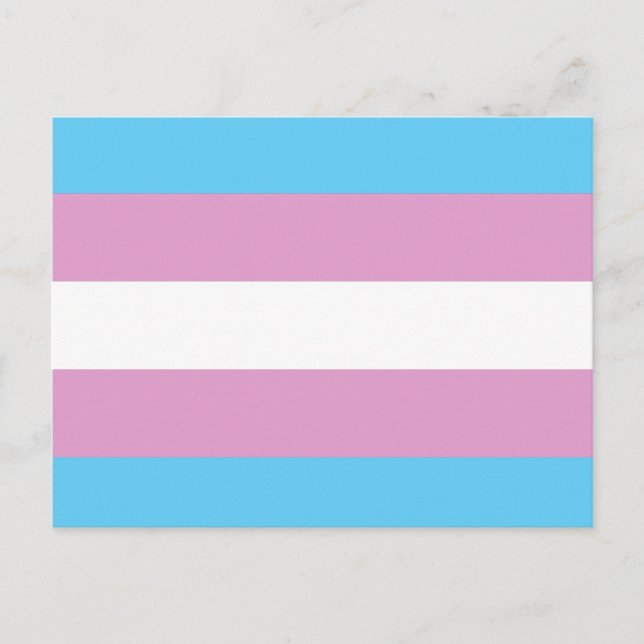 TRANS FLAG ORIGINAL -.png Postcard (Front)