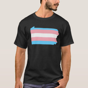 Trans Flag Pennsylvania LGBT Pride Support family T-Shirt