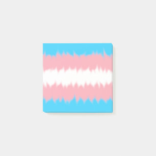 Trans Flag Post-it Notes