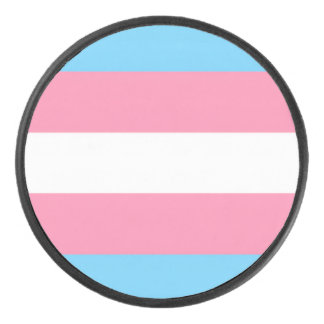 Trans flag style Puck