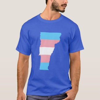 Trans Flag Vermont LGBT Pride Support vintage T-Shirt