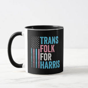 Trans Folk For Harris Election Transgender LGBT Mug