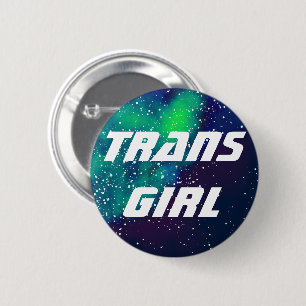 Trans Girl Customisable Galaxy Identity 6 Cm Round Badge