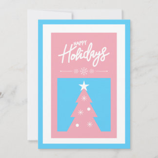 Trans-Inclusive Christmas Tree Holiday Card