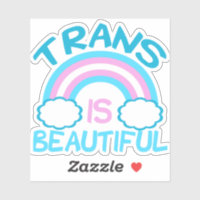 Trans is Beautiful Transgender Rainbow