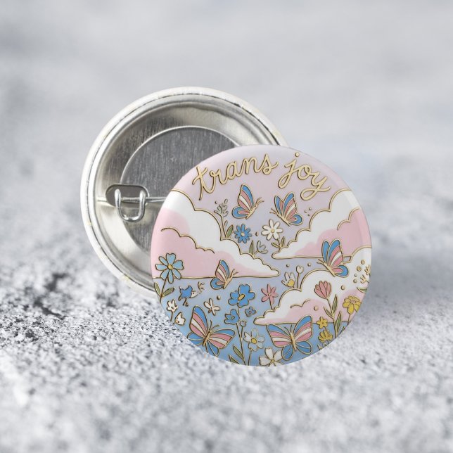 Trans Joy  LGBTQ Pride Pin (Creator Uploaded)