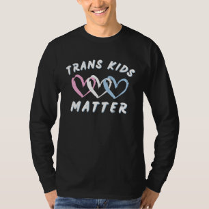 Trans Kids Matter LGBTQ Ally Protect Pride Flag T-Shirt