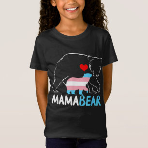 Trans Mama Bear Proud Mum Rainbow Transgender Moth T-Shirt