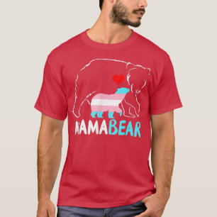 Trans Mama Bear Proud Mum Rainbow Transgender Moth T-Shirt