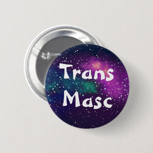 Trans Masc Customisable Galaxy Identity 6 Cm Round Badge