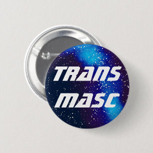 Trans Masc Customisable Galaxy Identity 6 Cm Round Badge