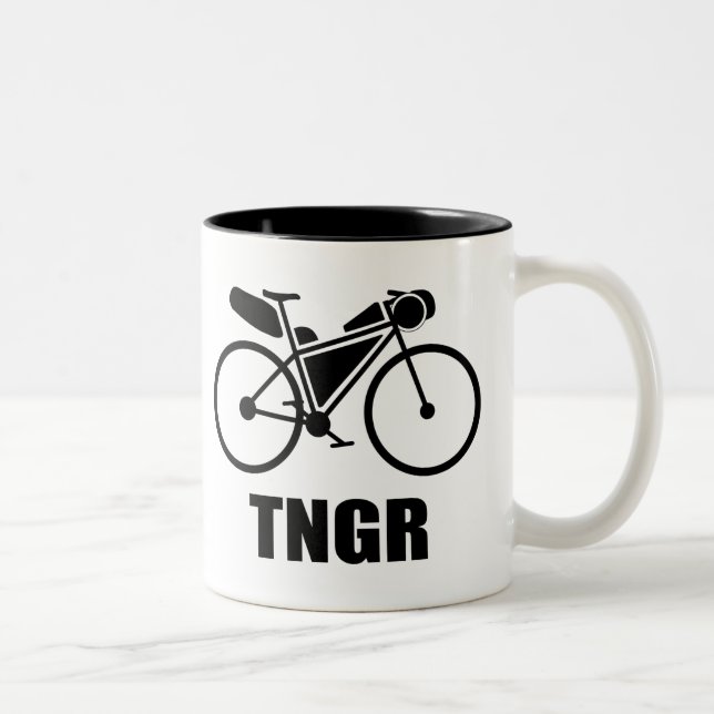 Trans North Georgia Race Bikepacking Two-Tone Coffee Mug (Right)