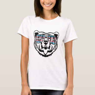Trans Papa Bear Proud Dad Ally Transgender Rainbow T-Shirt