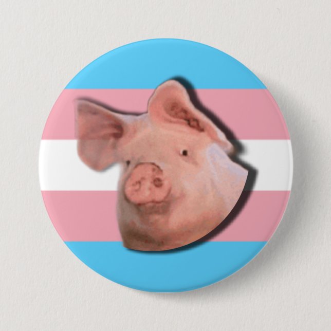 Trans Pig pride Button (Front)