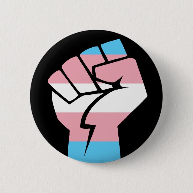 Trans Power 6 Cm Round Badge (Front)