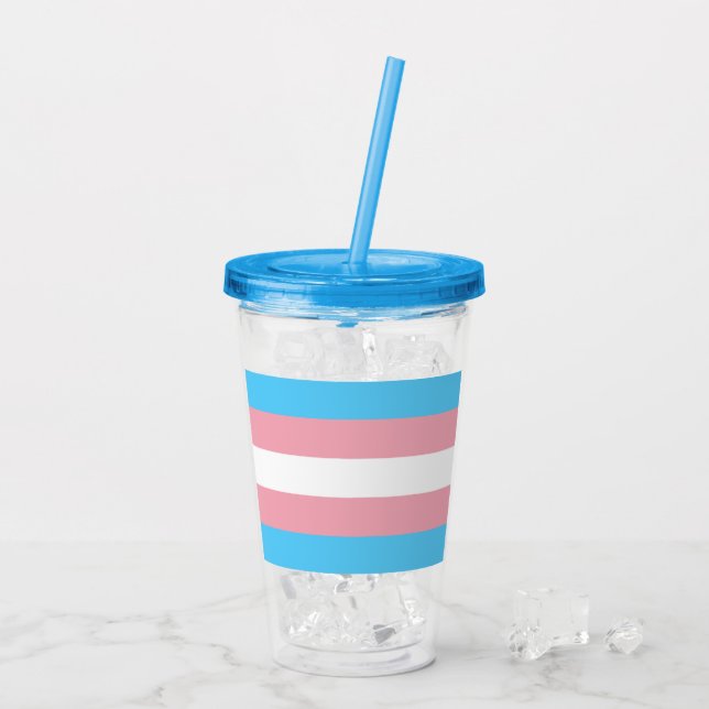 Trans Pride! Acrylic Tumbler (Back Ice)