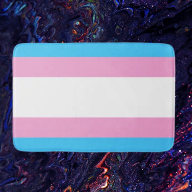 Trans Pride Bath Mat: Embrace Every Colour Bath Mat (Creator Uploaded)