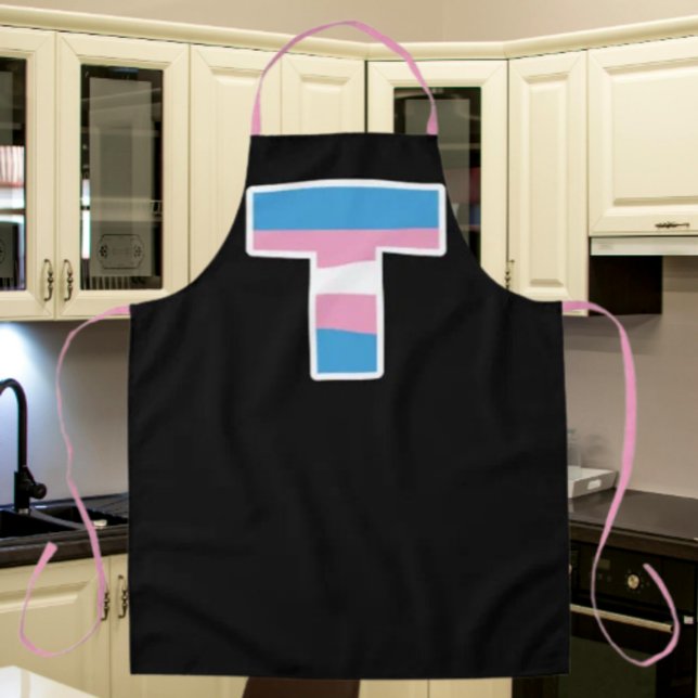 Trans Pride Capital T Apron (Creator Uploaded)