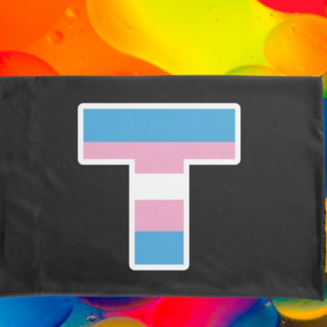 "Trans Pride Capital T Pillowcase Set (Creator Uploaded)