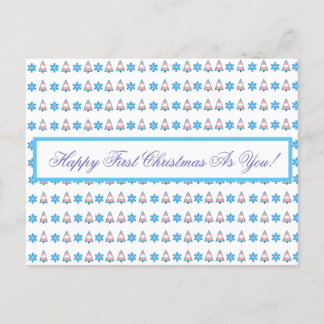 Trans Pride Christmas Holiday Postcard