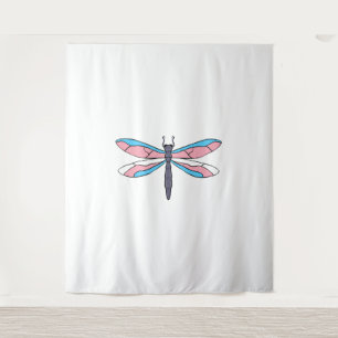 Trans Pride Dragonfly Tapestry