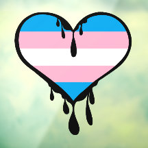 Trans Pride Dripping Heart