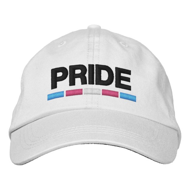 Trans Pride Embroidered Hat (Front)